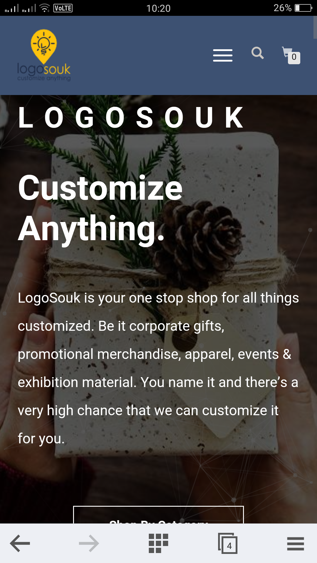 logosouk ecommerce shopping website development screenshot